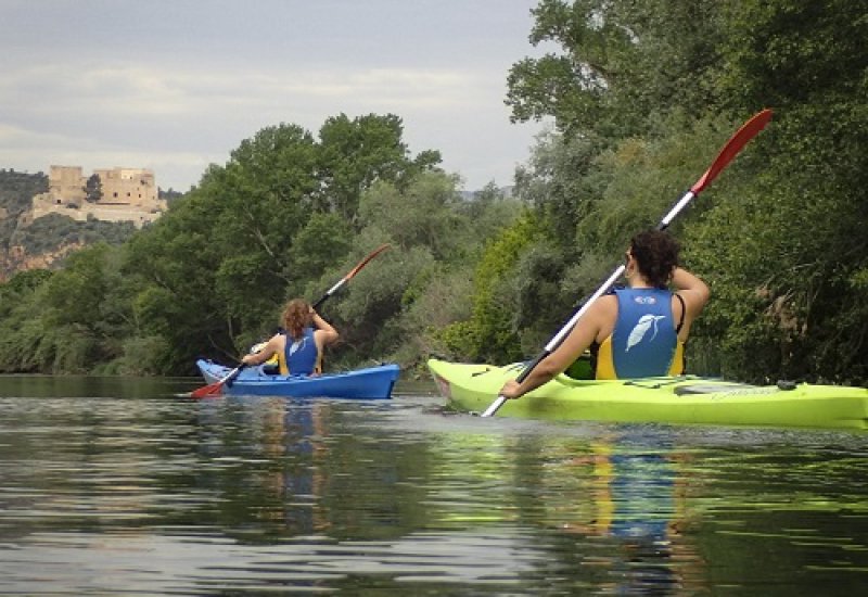Kayaking on the river Ebro